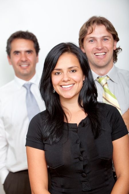 group-business-people-office-smiling-102814145 Group of business people at the office smiling