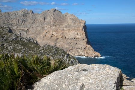 Cliff Landscape on Formentor; Majorca; Spain