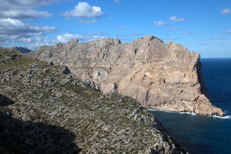 Cliff in Formentor; Majorca; Spain