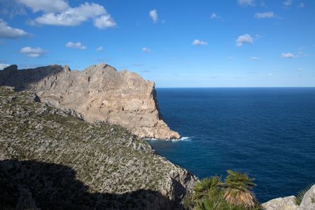 Cliff on Formentor; Majorca; Spain