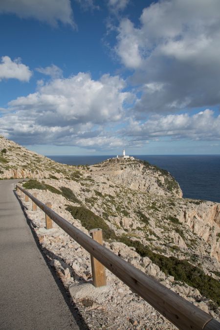 Lighthouse and Road on Formentor; Majorca; Spain