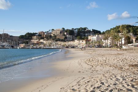Soller Port Beach; Majorca; Spain