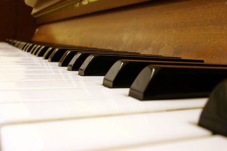 Wooden Piano Keyboard