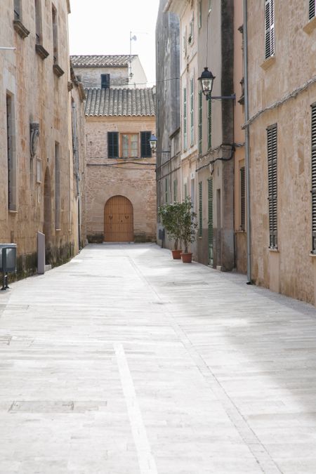 Empty Street; Alcudia; Majorca; Spain