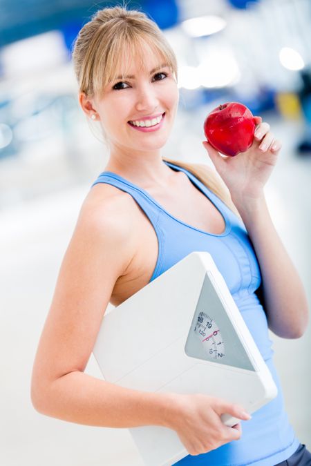 Healthy eating woman dieting to lose weight