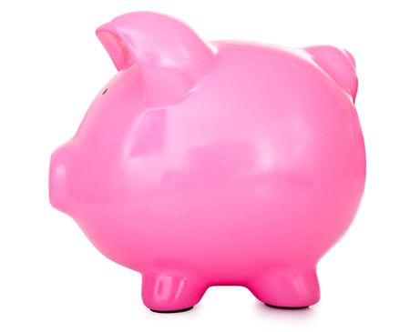 piggy bank isolated over a white background