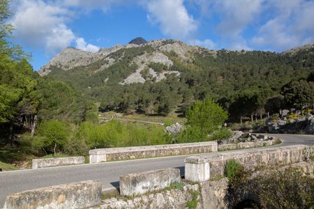 Grazalema Mountains with Open Road; Spain