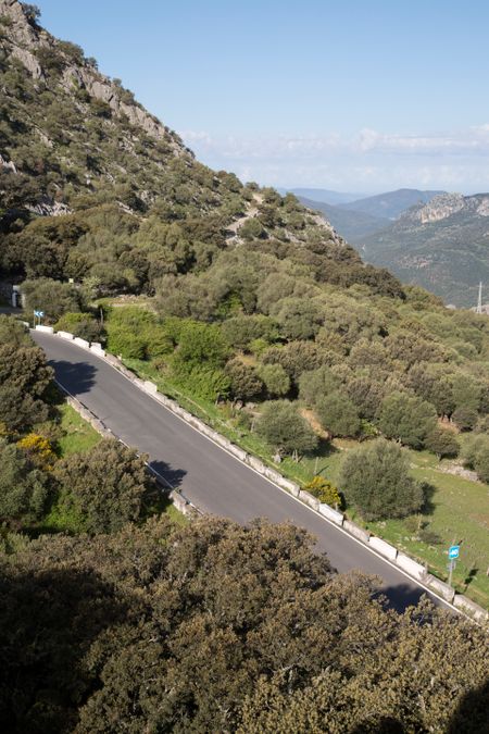Open Road in Grazalema National Park; Spain