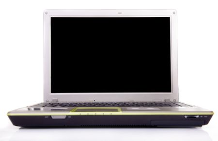 laptop computer isolated on white