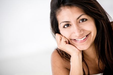 Beautiful portrait of a Latin woman smiling