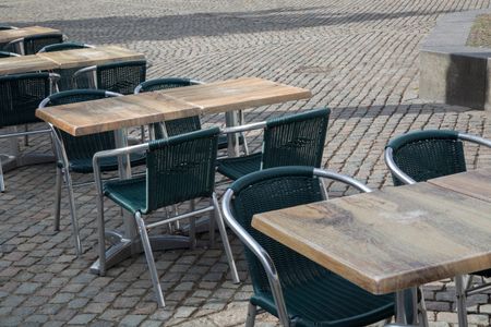 Cafe Table and Chairs, Copenhagen; Denmark
