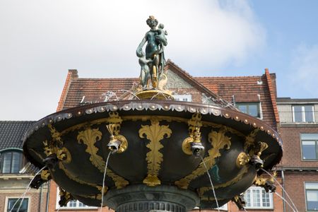 Caritas Well Fountain (1610), Gammeltorv Square, Copenhagen; Denmark