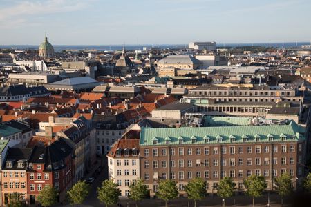 View of Copenhagen; Denmark, Europe