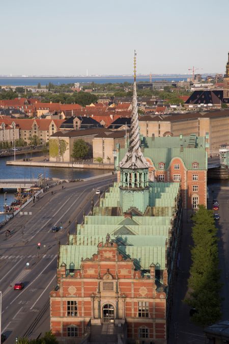 View of Old Stock Exchange, Copenhagen; Denmark