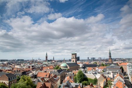 View of Copenhagen from Round Tower, Denmark