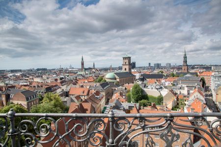 View of Copenhagen from Round Tower, Denmark