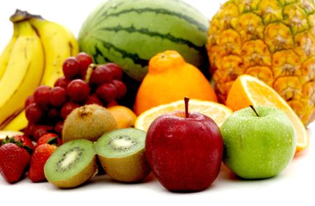 delicious fruit isolated over a white background