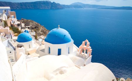 beautiful-island-santorini-greece-summer-115922590 Beautiful island of Santorini in Greece during the summer
