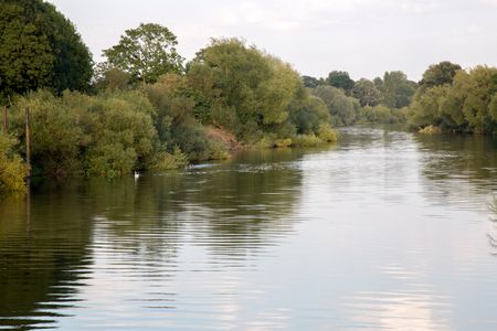 River at Upton upon Severn; England; UK
