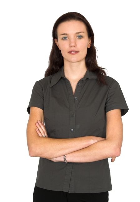 business woman with arms crossed