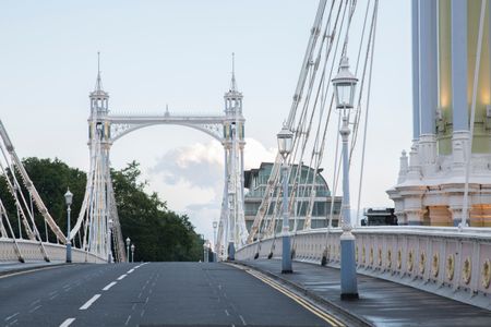 Albert Bridge Road; Chelsea; London; England; UK