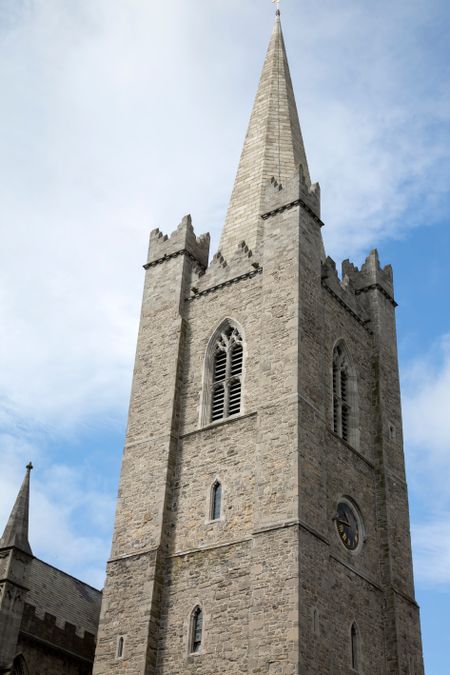 St Patricks Cathedral Spire; Dublin; Ireland