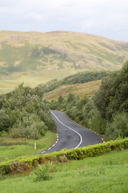 Open Road near Killary Fjord; Connemara National Park; Ireland