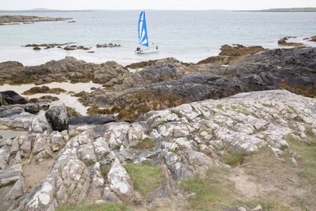 Sailing at Dog’s Bay, Roundstone; Connemara; Galway; Ireland