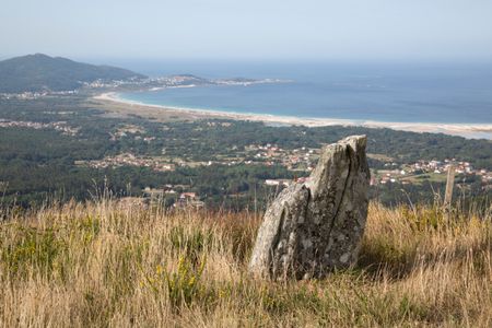 View of Landscape and Beach, Galicia, Spain