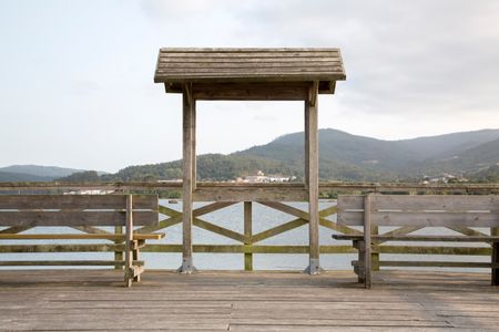 Riverside Pier Walk, Galicia, Spain