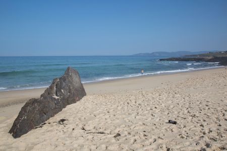 Rock at Beach in Galicia; Spain