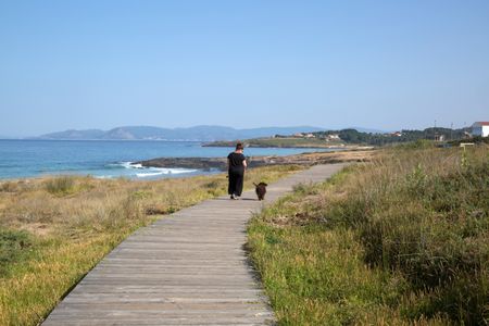 Walkway at Beach; Galicia; Spain