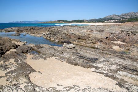 Beach and Rocks; Galicia; Spain