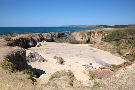 Beach and Cliffs, Galicia; Spain