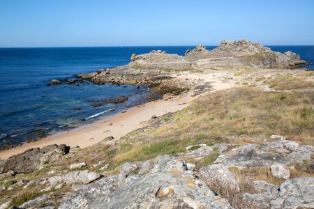 Castro de Barona Beach; Galicia; Spain