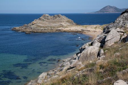 Headland, Fort and Beach; Galicia; Spain