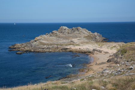 Fort and Beach; Galicia; Spain