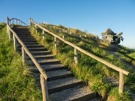 the dutch City of Egmond at the North sea