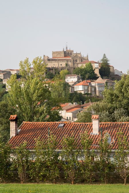 Cathedral and City, Tuy; Galicia, Spain;