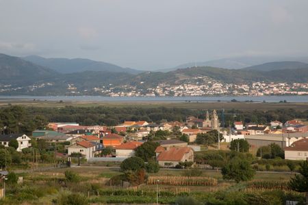 View of countryside in Galicia, Spain, 