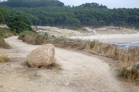Track at Beach in Galicia; Spain;