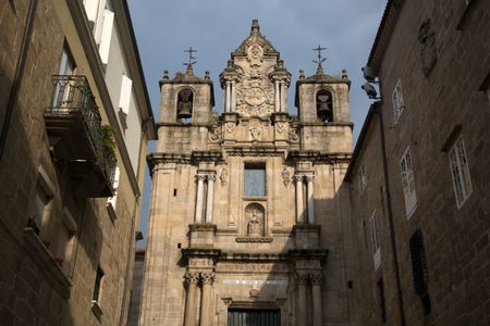 Church Facade in Galicia; Spain