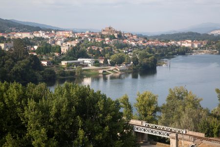 International Bridge and City of Tuy; Galicia, Spain