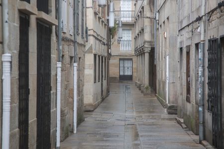Empty Street in Galicia