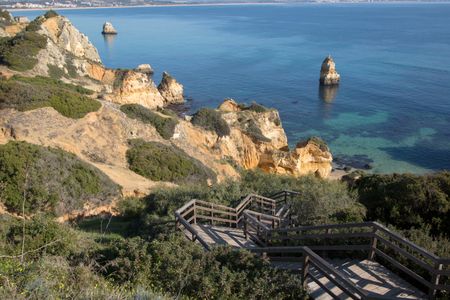 Cliff at Camilo Beach, Lagos, Algarve, Portugal