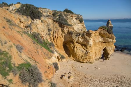 Cliffs at Beach, Algarve, Portugal