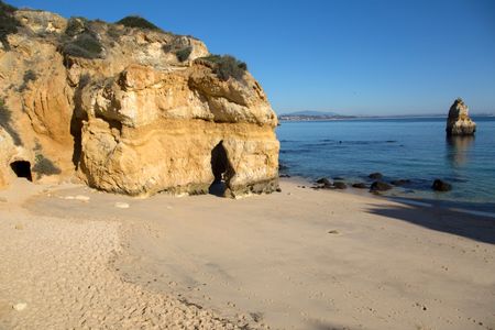 Cliff at Camilo Beach, Lagos, Algarve, Portugal