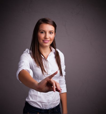 pretty-young-girl-holding-131520371 Pretty young girl holding something