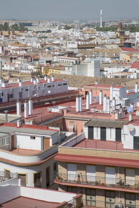 View of Roof Tops, Seville; Spain
