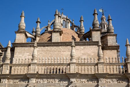 Exterior Cathedral Facade; Seville; Spain